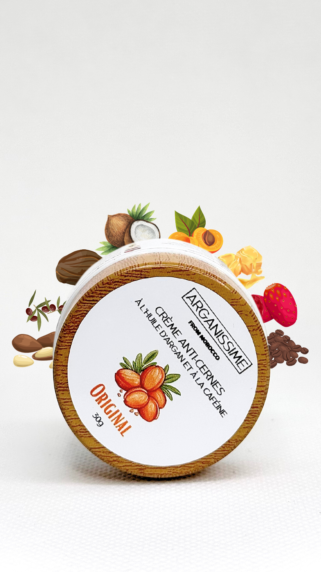 CRÈME ANTI-CERNES À LA CAFÉINE - Arganissime